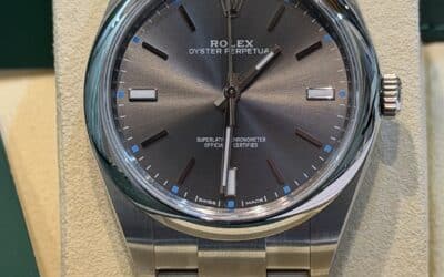 Rolex Oyster Perpetual 114300 Rhodium Revisione 04/2026 Anno 2016 Like New 39mm – 6950€