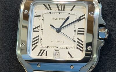 Cartier Santos WSSA0018 Bianco XL NUOVO 2026 Pellicole – 8250€ ( Listino 9250€ )