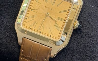 Cartier Santos Dumont XL WGSA0111 Oro Giallo Pelle NUOVO – 15000€ ( LISTINO 20200€ )