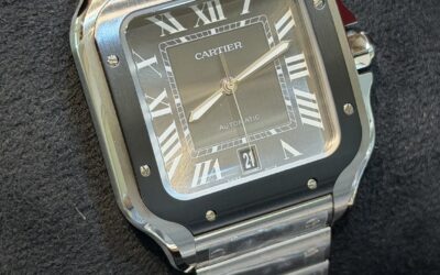 Cartier Santos Nero Large WSSA0037 NUOVO PELLICOLE 2026 – 8500€ ( Listino 9650€ )